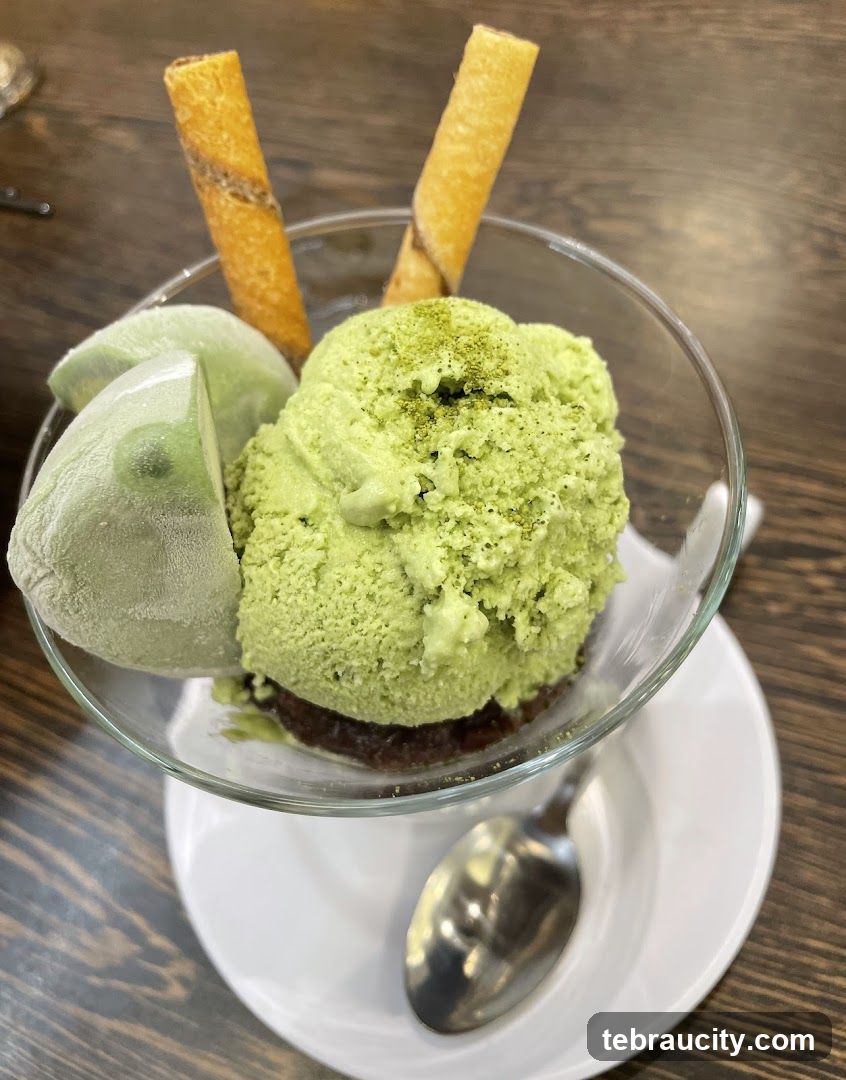 Matcha Ice Cream Parfait