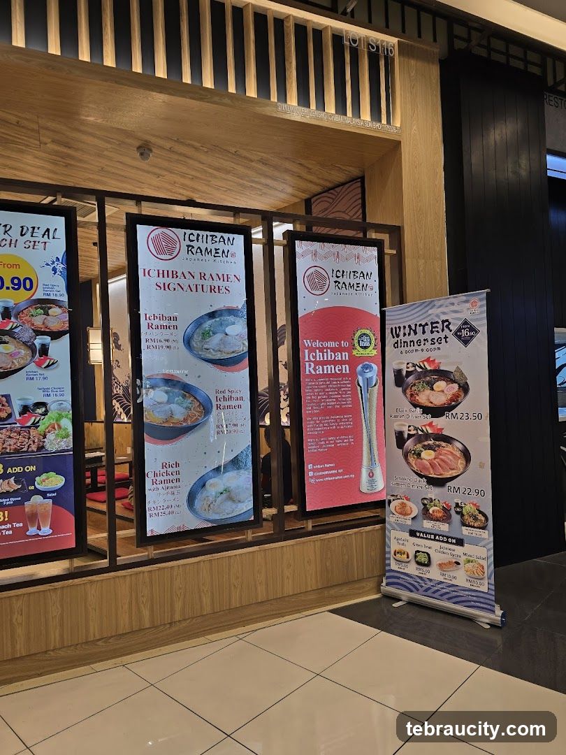 Ichiban Ramen storefront display