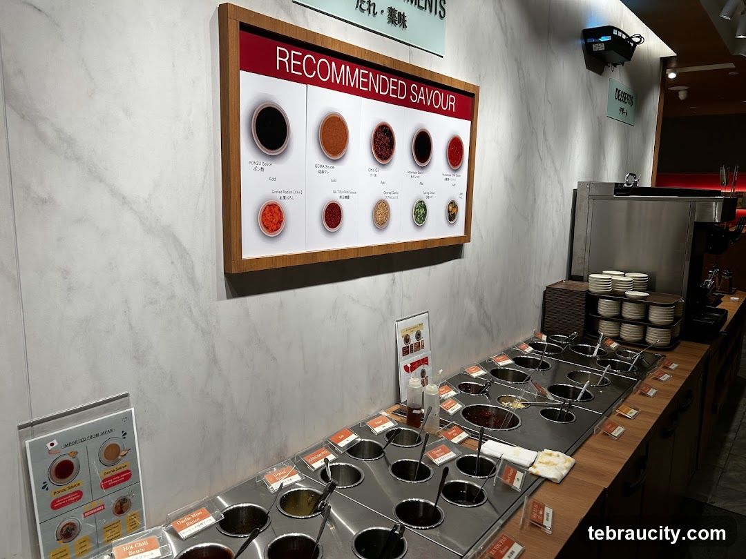 Sauce Selection Counter