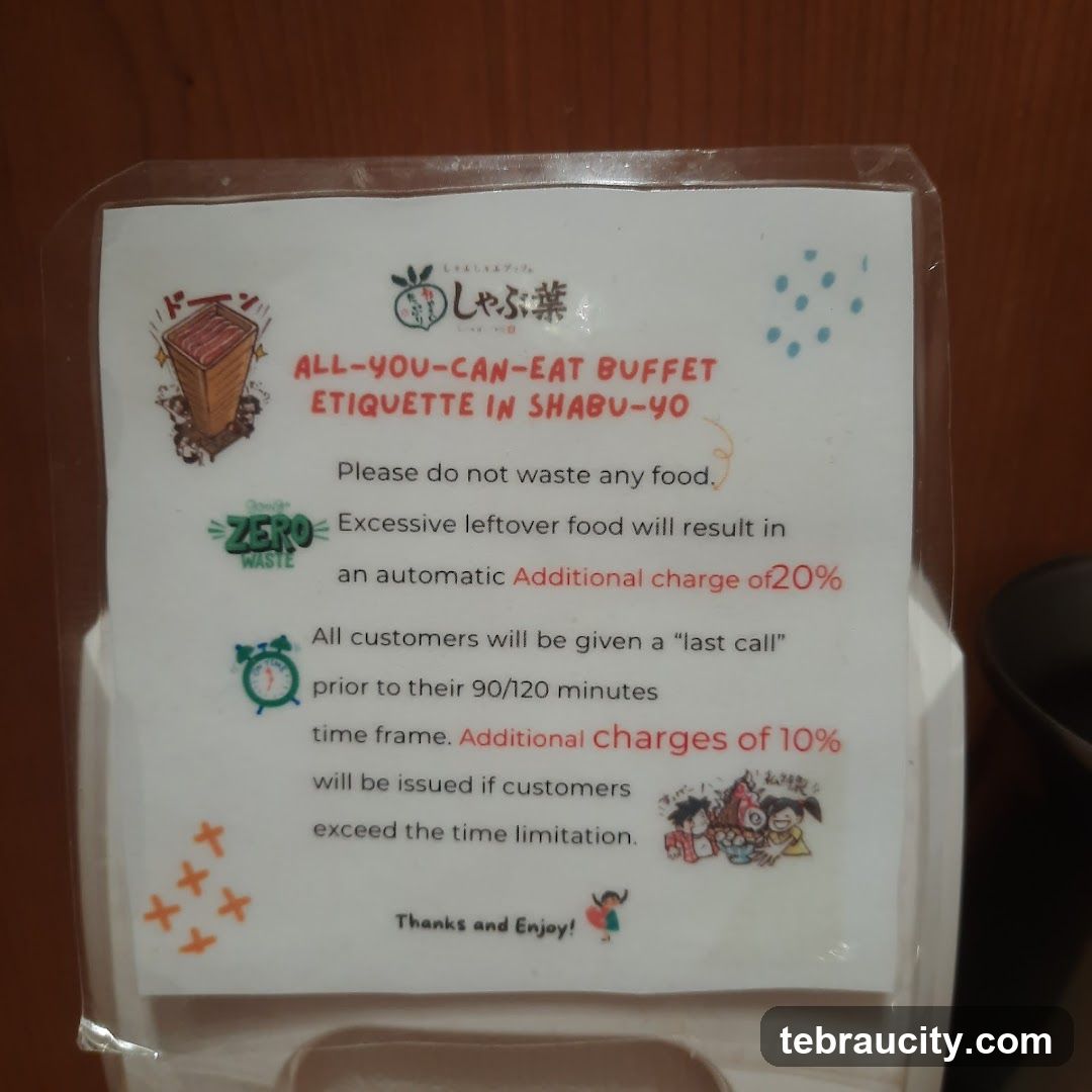 All-You-Can-Eat Buffet Etiquette in Shabu-Yo