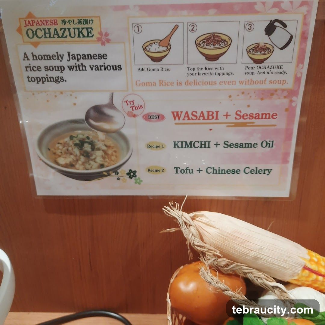 Ochazuke Menu Sign