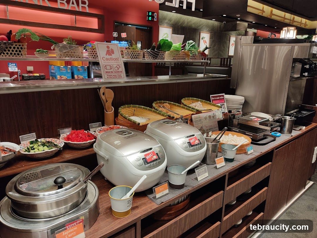 Restaurant buffet area