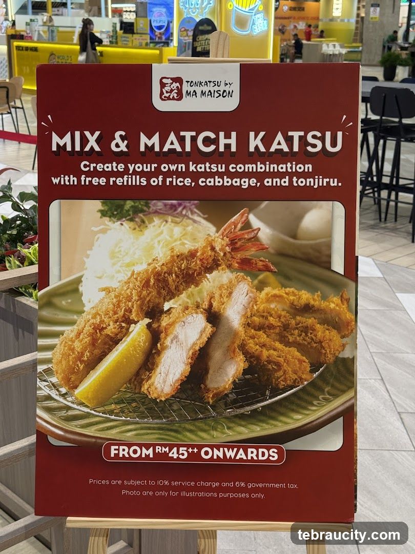 Mix & Match Katsu Promotion Sign