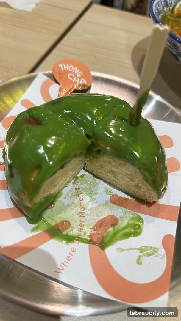Matcha Donut at Thong Cha