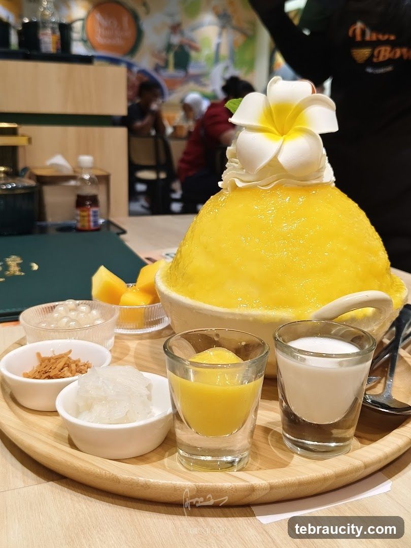 Mango dessert display