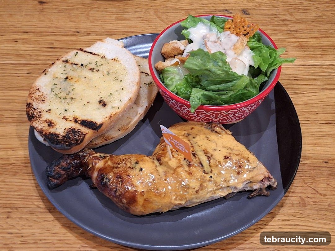 Food Plate on Wooden Table