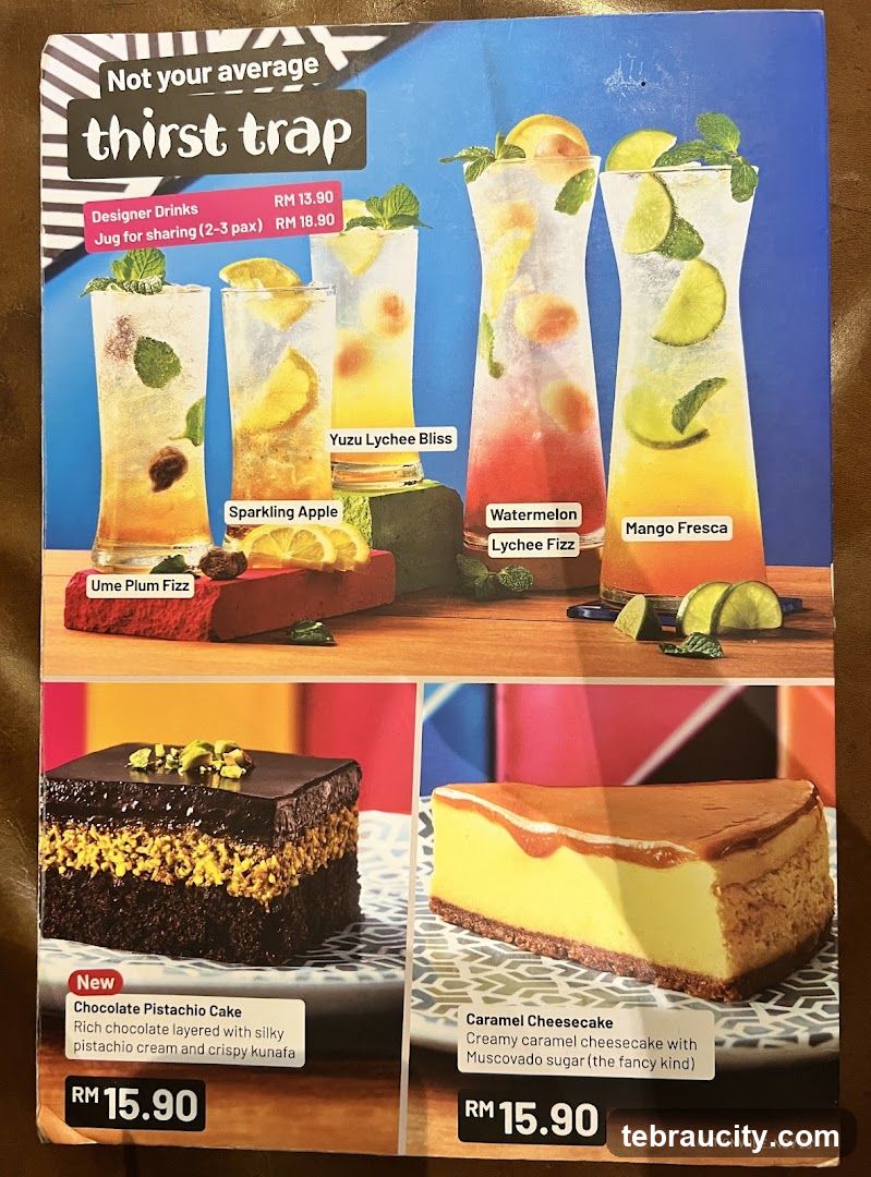 Thirst Trap Menu