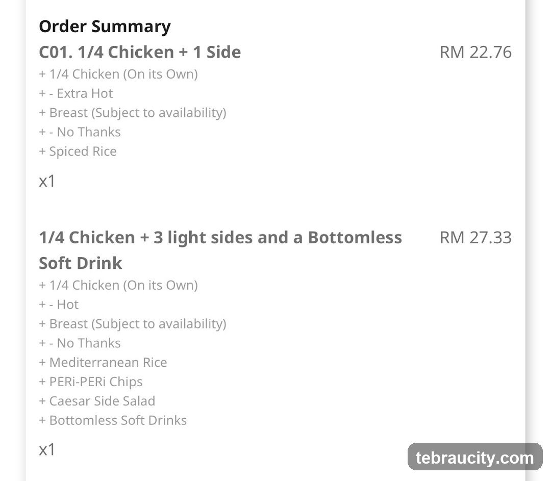 Order Summary