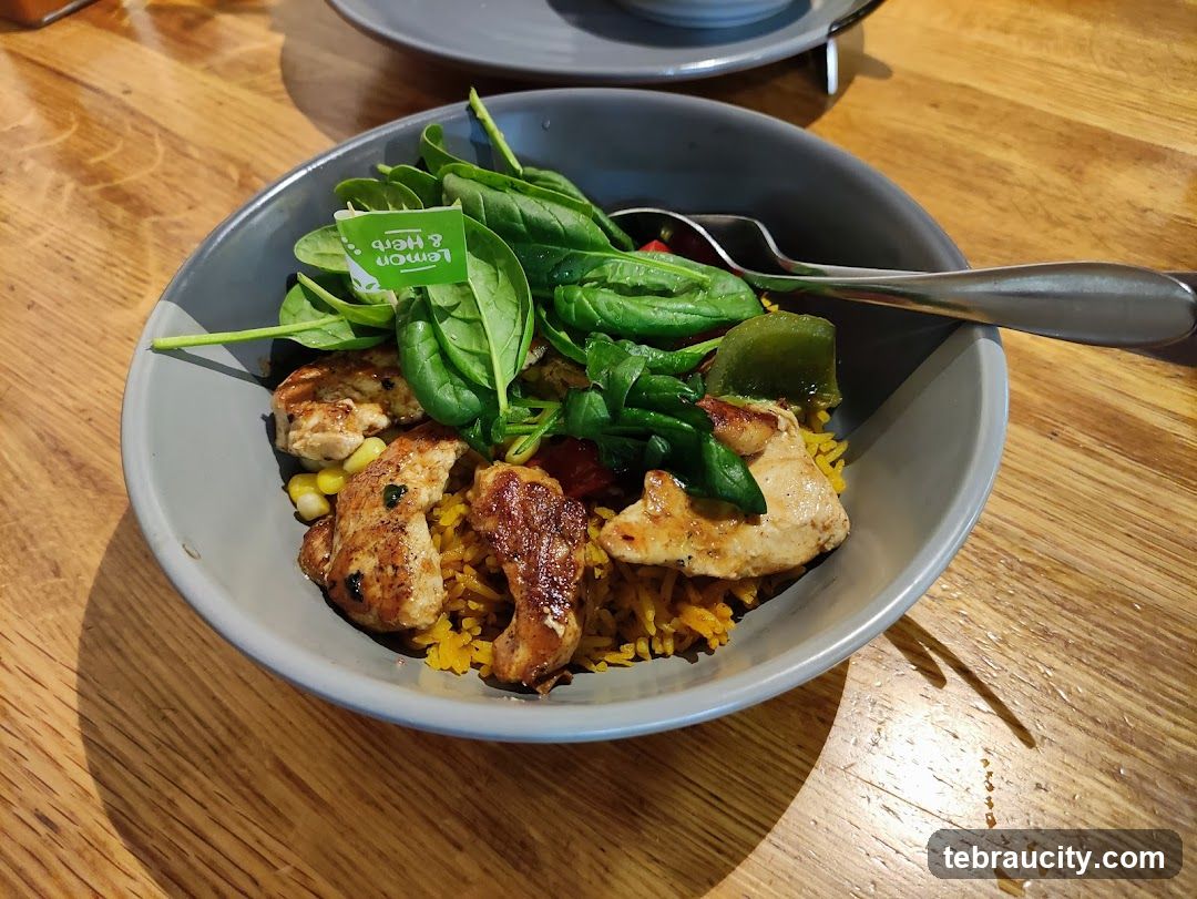 Food Bowl on Wooden Table