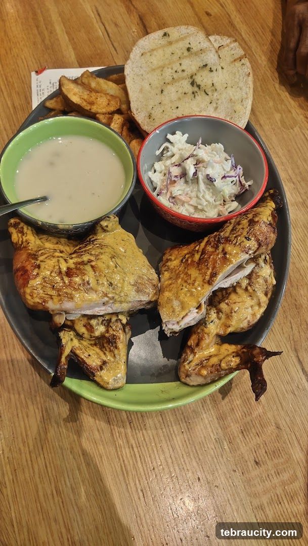 Food Plate on Wooden Table
