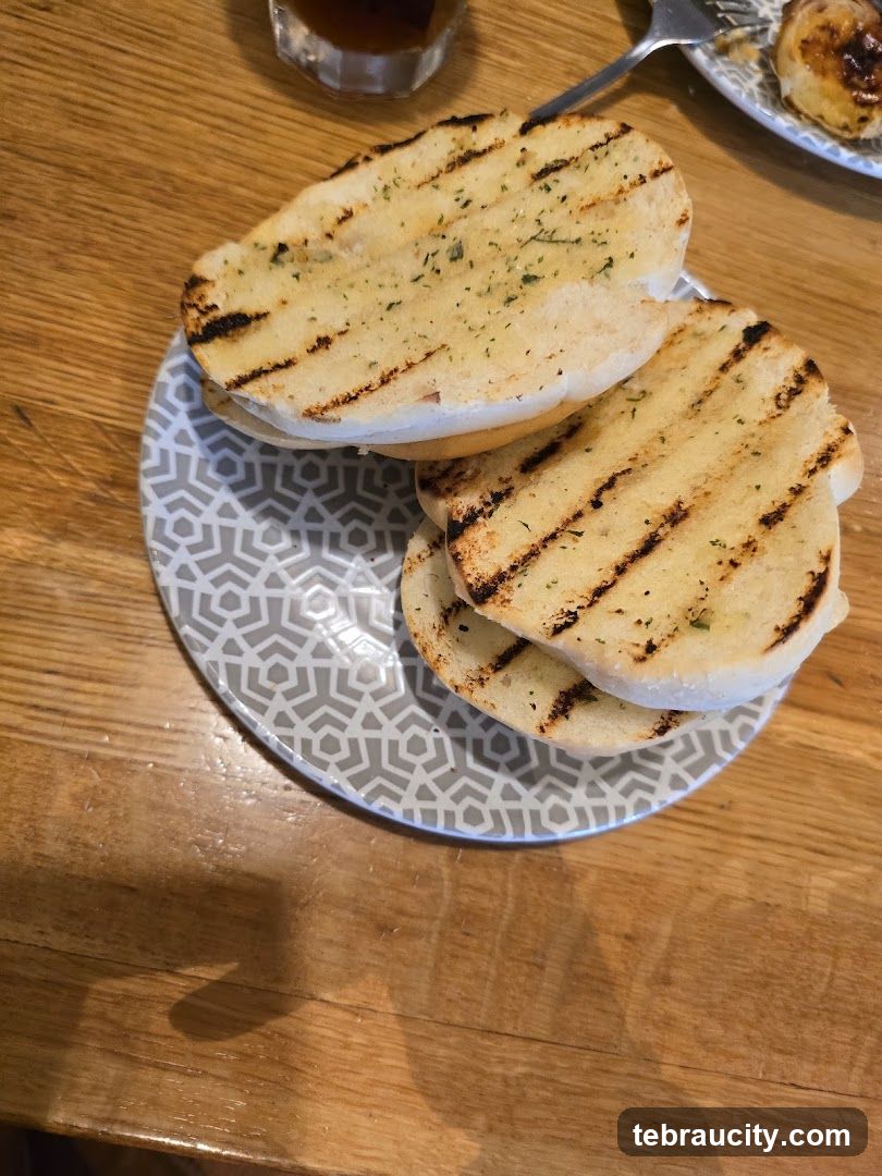 Grilled Bread on Plate