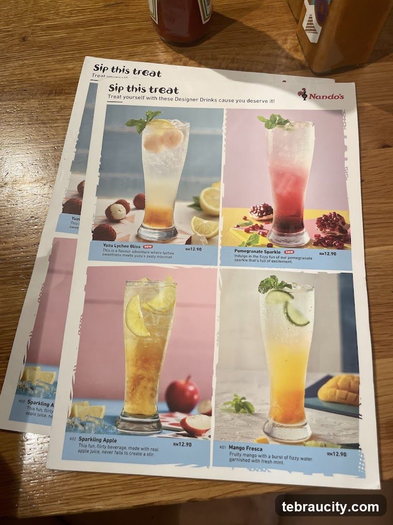 Nando's Drink Menu