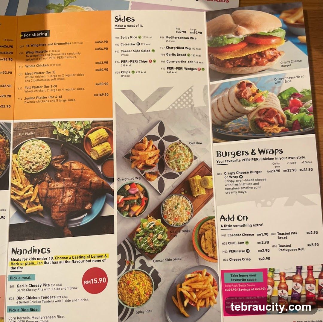 PERI-PERI Chicken Menu