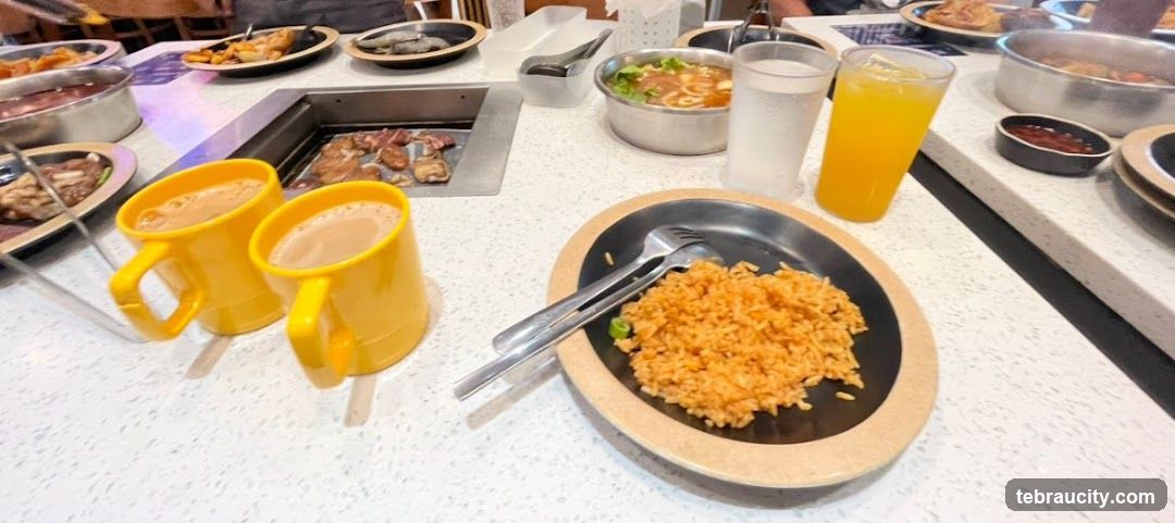 Table with Food and Drinks