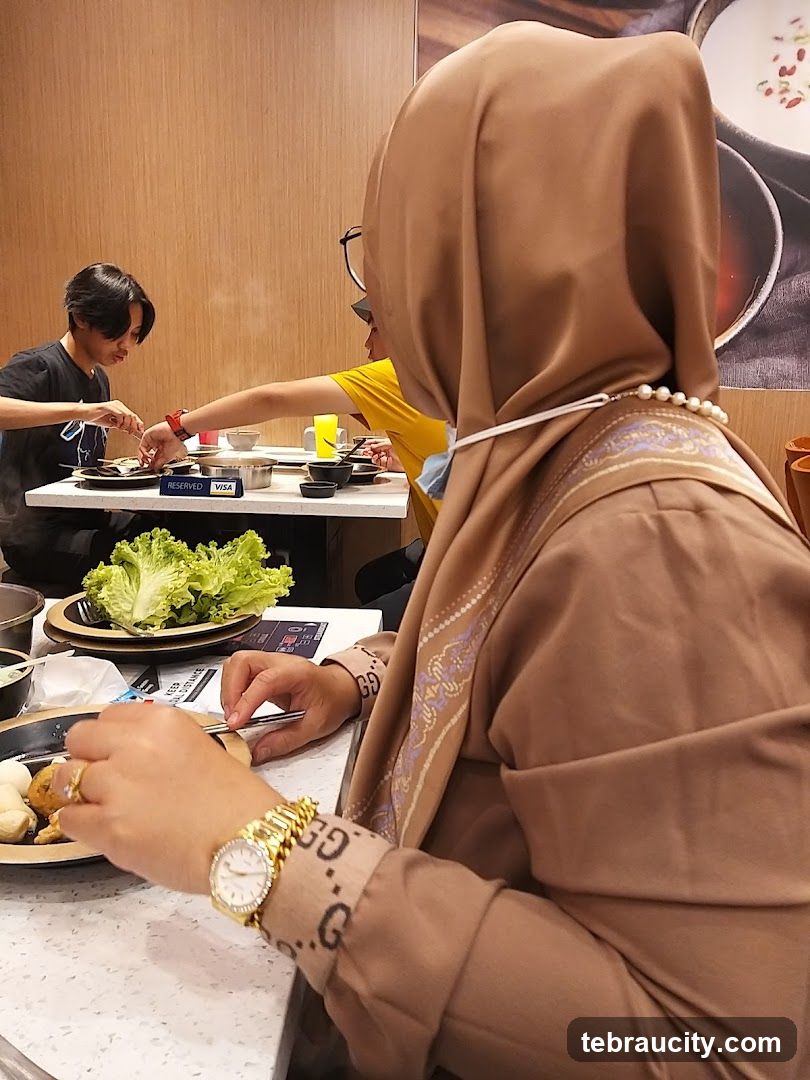 Diners at a Hot Pot Restaurant