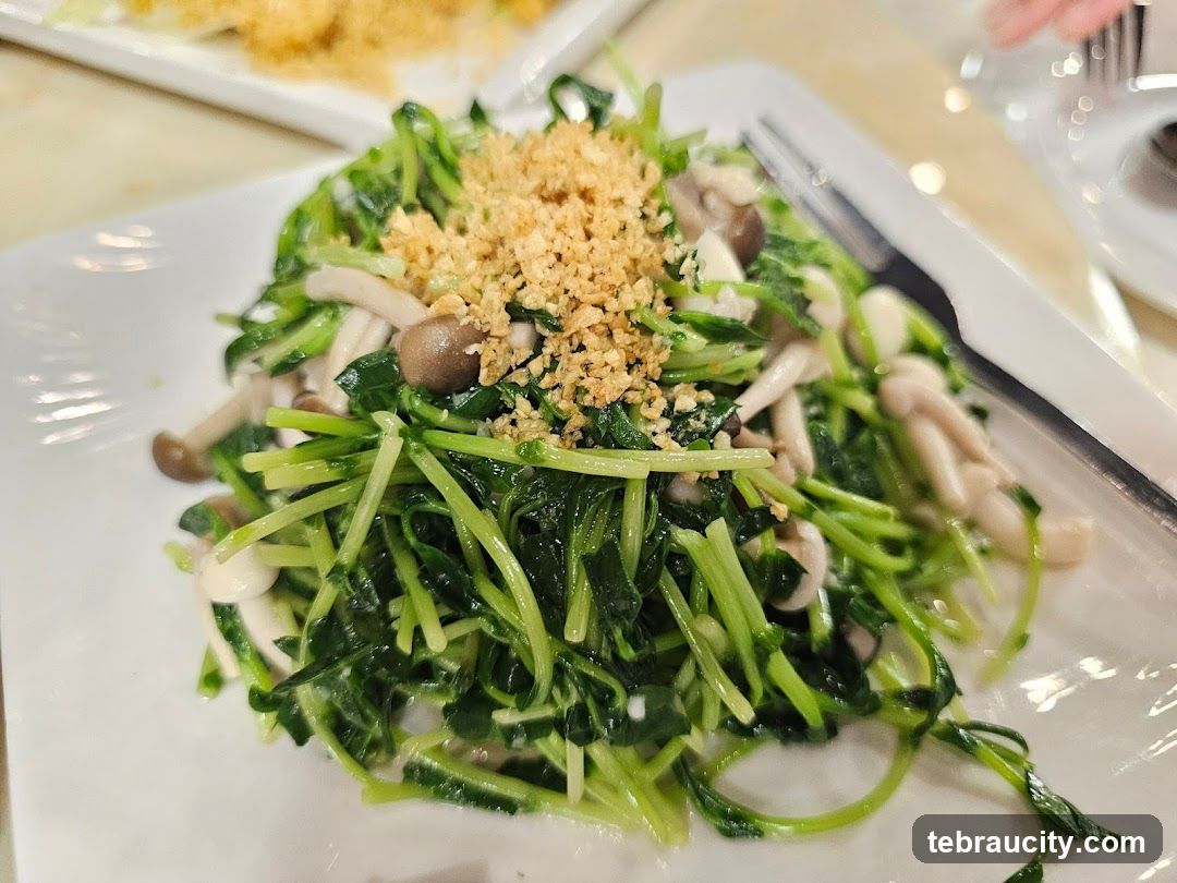 Stir-fried Greens with Mushrooms
