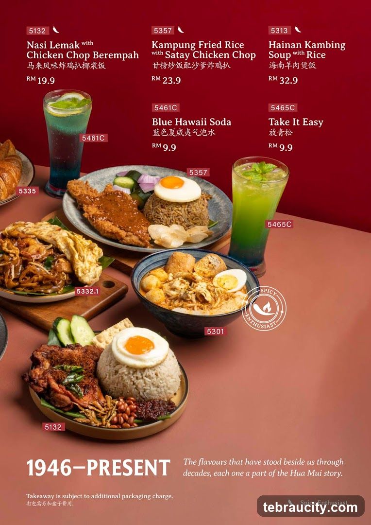 Spicy Enthusiast Menu
