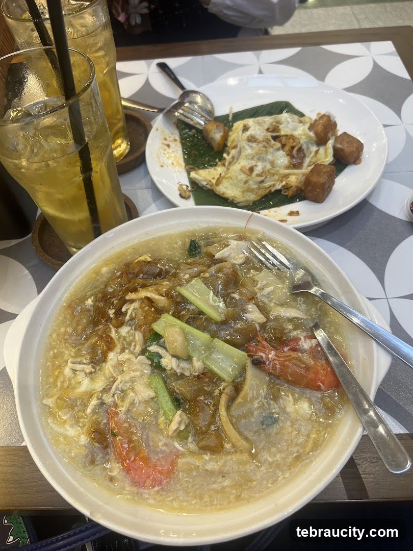 Dishes and Drinks on a Table