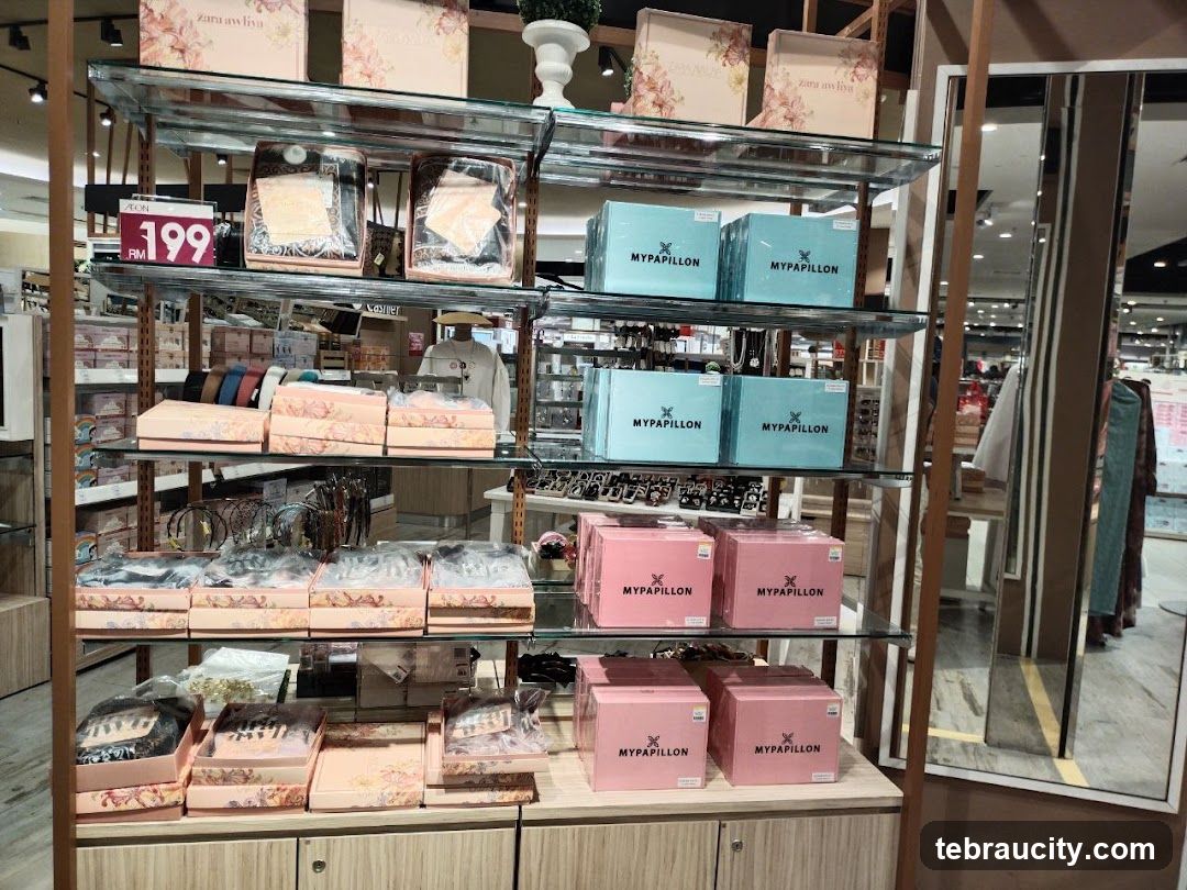 Store Display with Packaged Goods