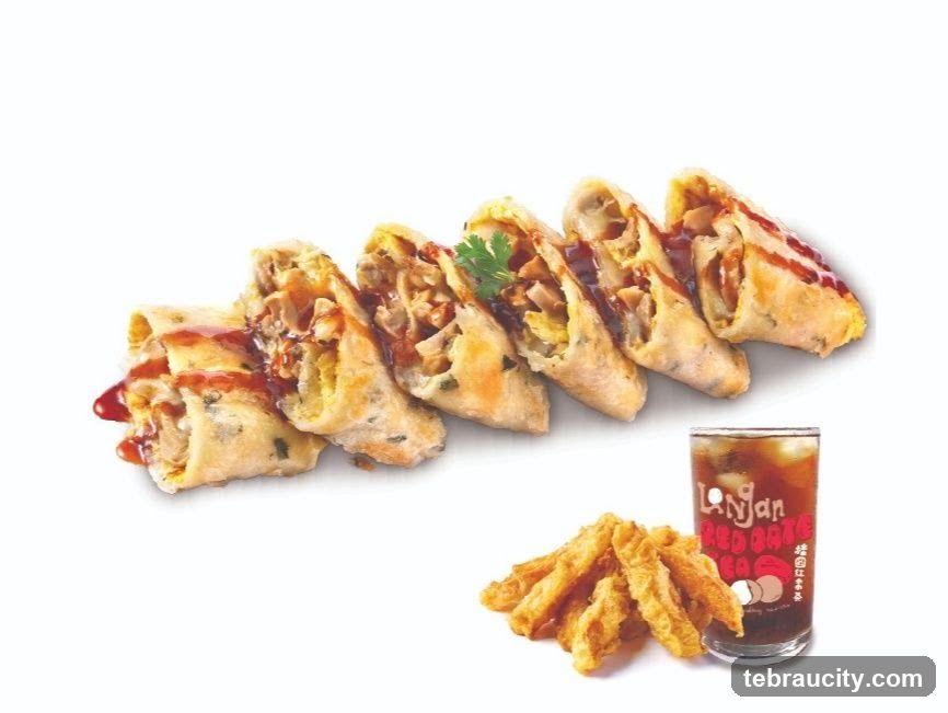 Spring Rolls and Fried Food with Drink