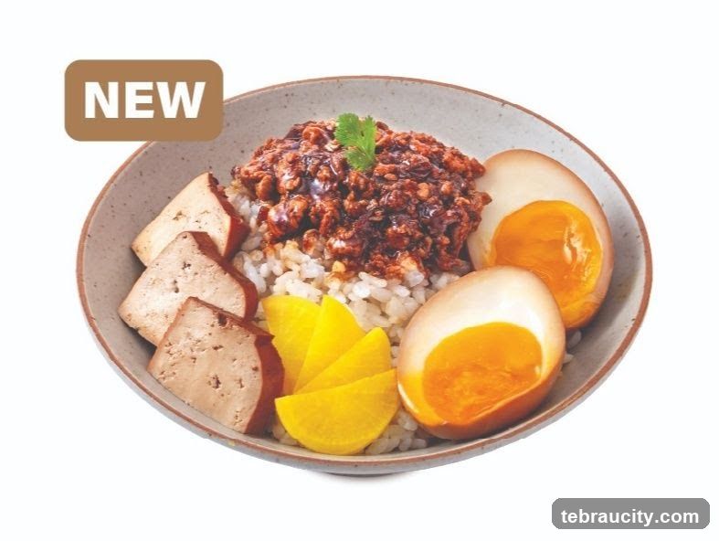 Braised Pork Rice with Eggs and Tofu