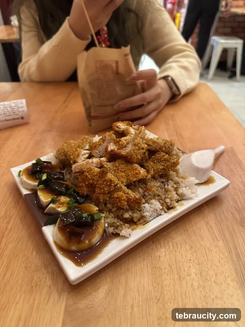 Fried Chicken and Rice Dish