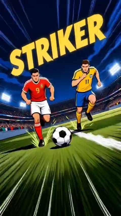 STRIKER soccer-themed graphic for Cotonsoft Printemps bedding collection at Toppen