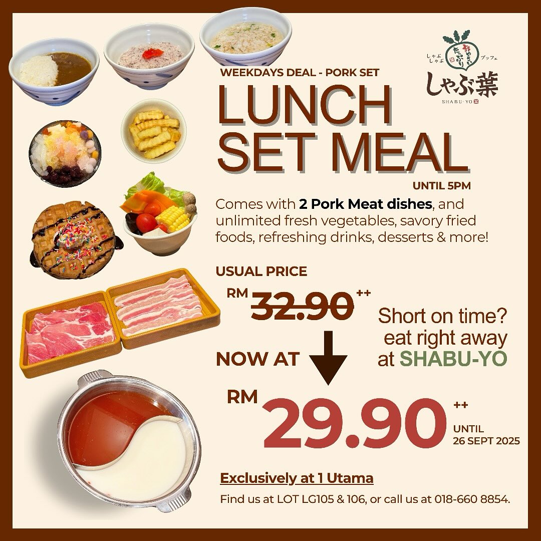 A vibrant spread of fresh ingredients and hotpot dishes for an all-you-can-eat buffet.