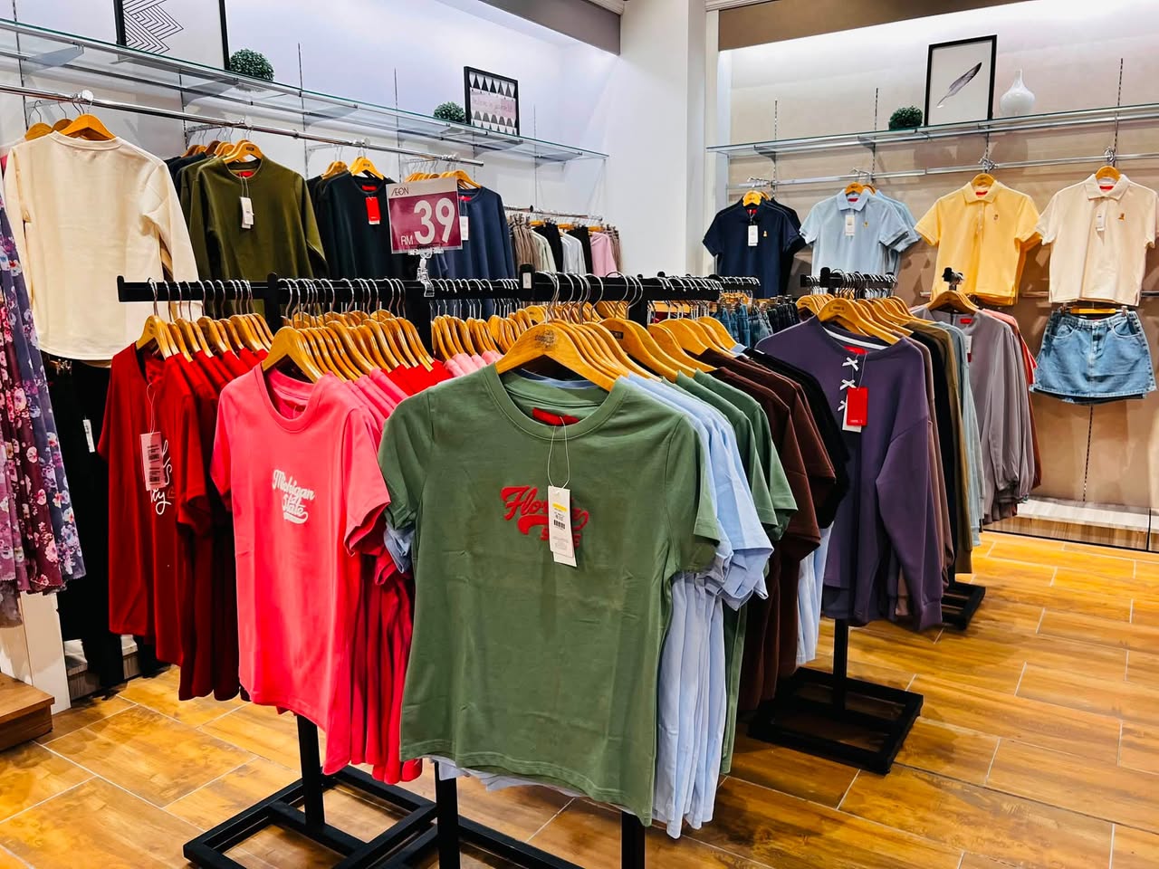 Shirts and denim shorts with 10% off promotion at Forest Ladies