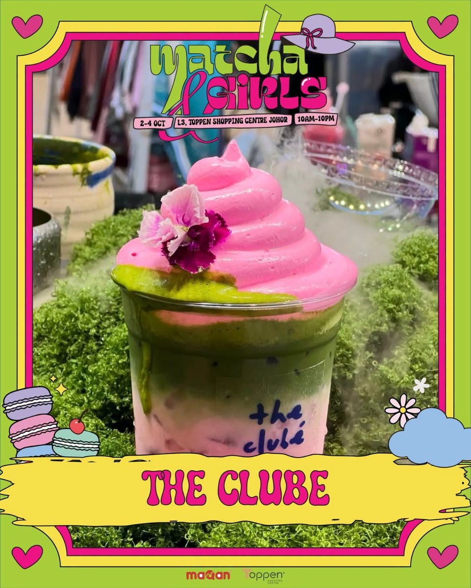 The Clube matcha drink at Matcha & Girls, Toppen Shopping Centre
