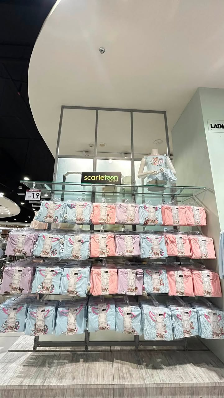 scarleteen Singapore floral camisole and panty sets at RM19
