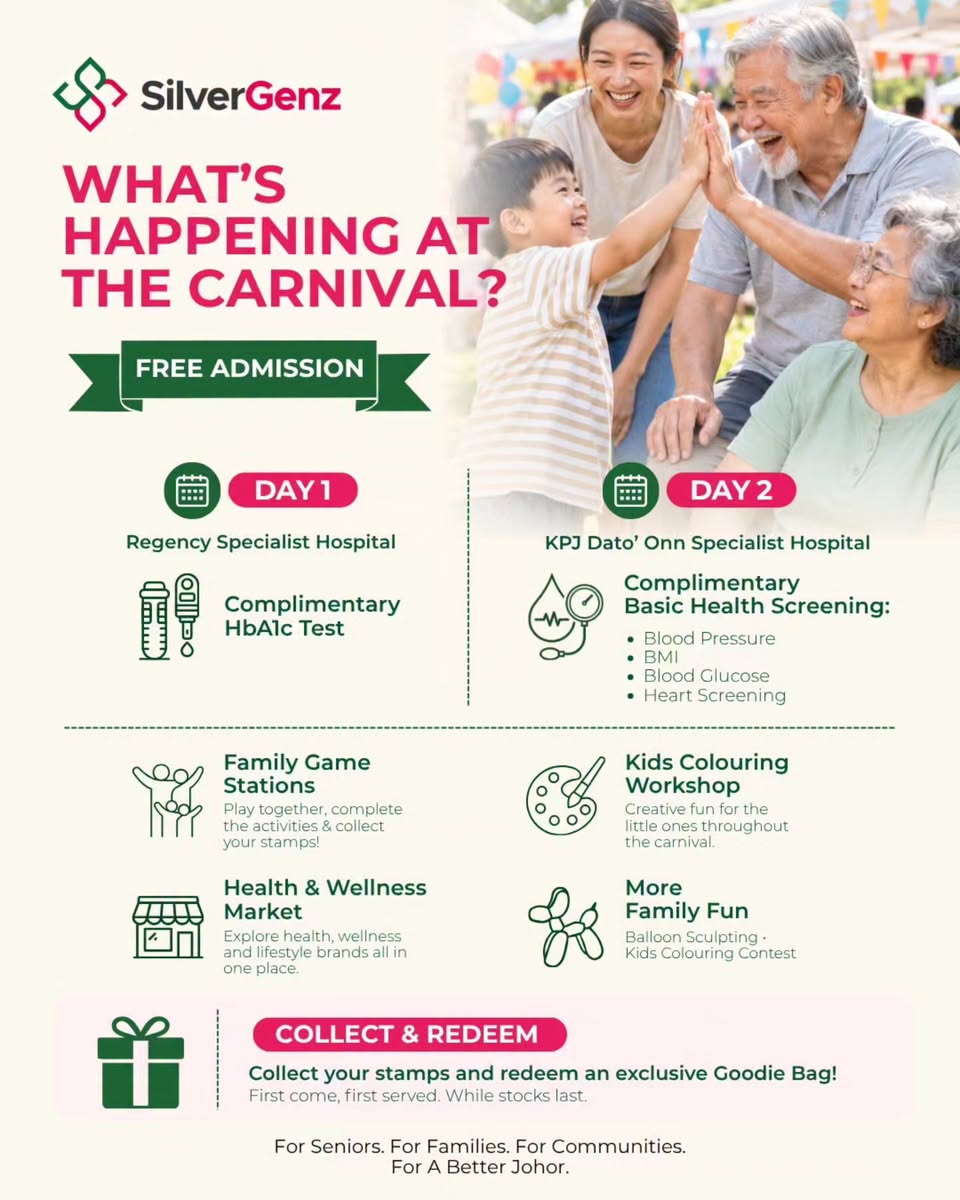 Health screenings at SilverGenZ carnival