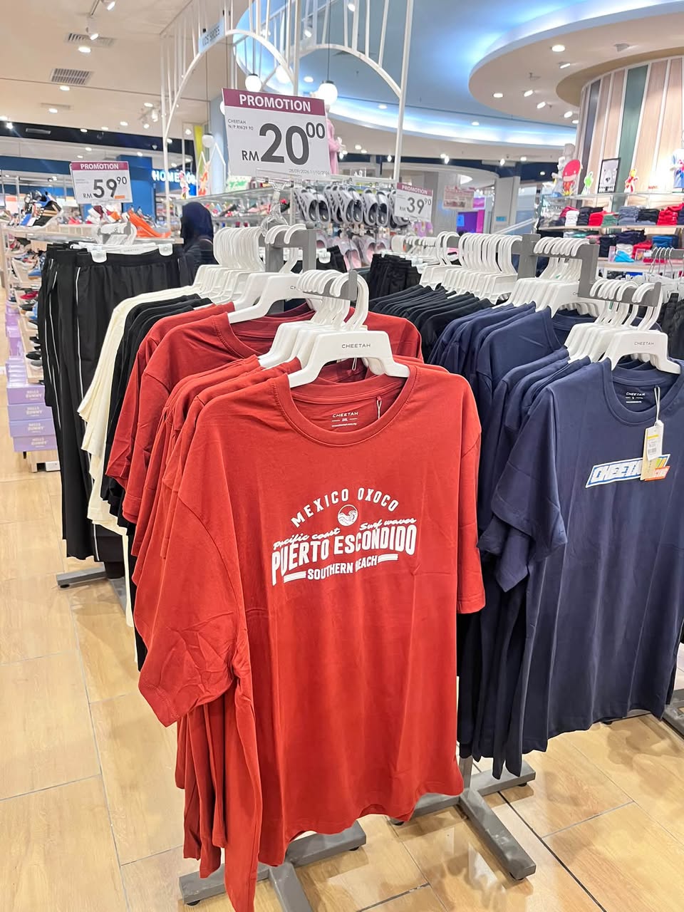 CHEETAH t-shirts at Aeon Tebrau City