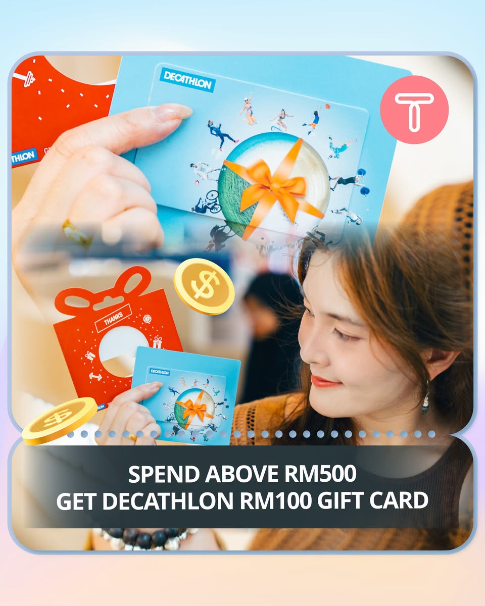 Decathlon RM100 gift card at Toppen