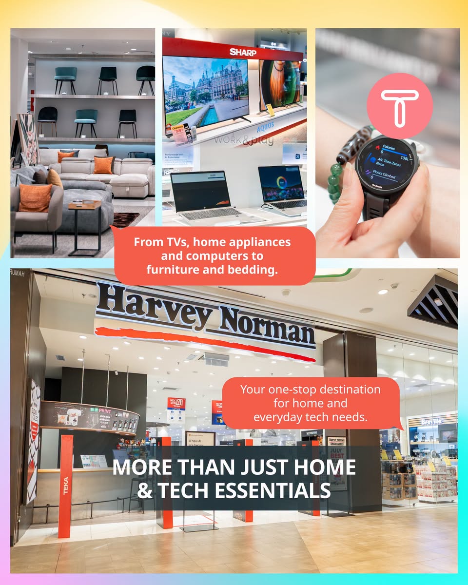 Harvey Norman product range at Toppen
