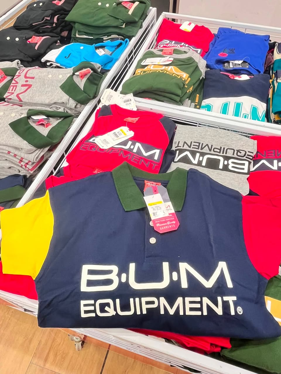 BUM Equipment children's polo shirts at Tebrau City