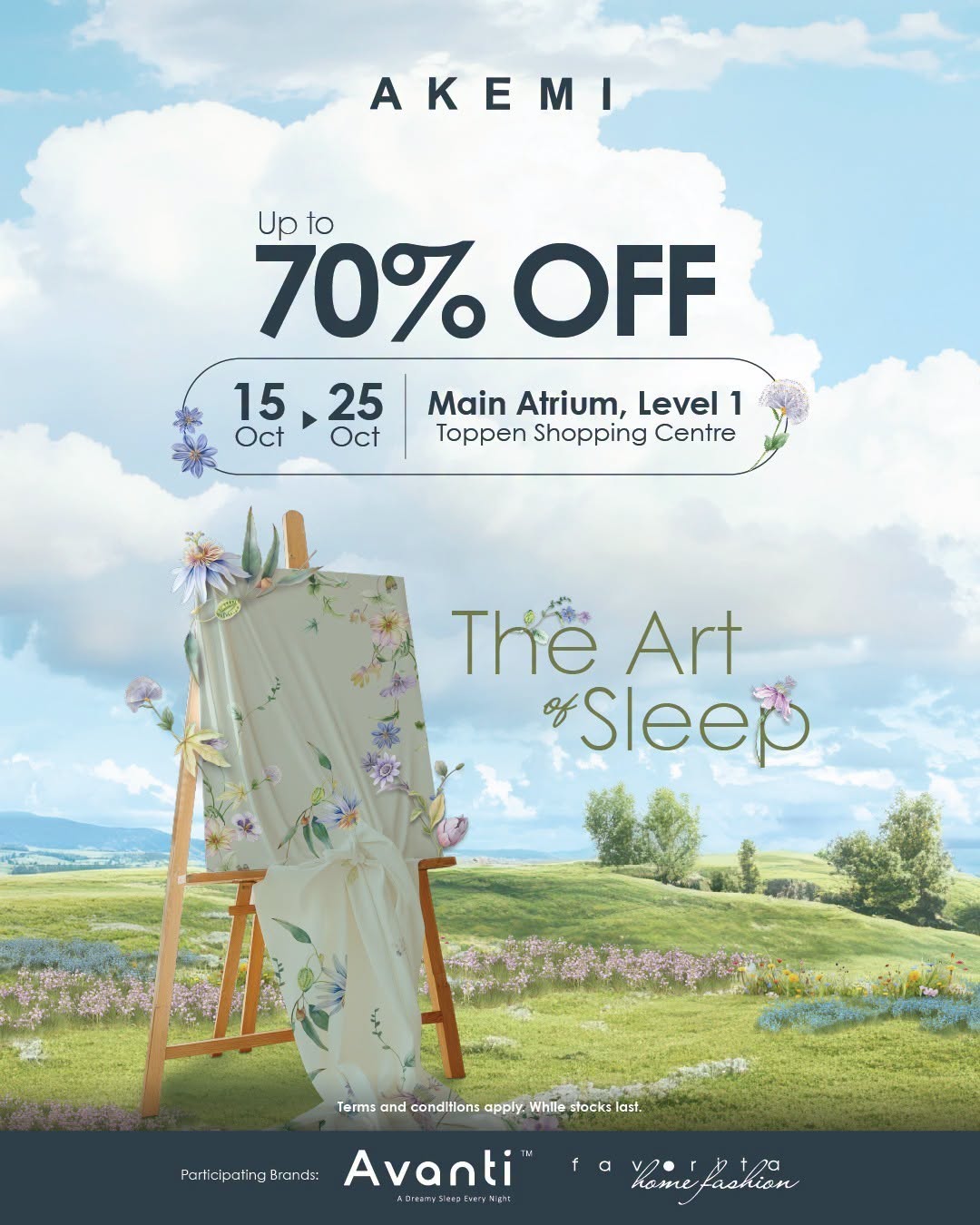 AKEMI Art of Sleep at TOPPEN Mall: Up to 70% Off Sleep Essentials