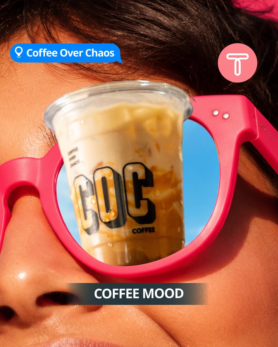 Coffee Over Chaos iced coffee at TOPPEN festival
