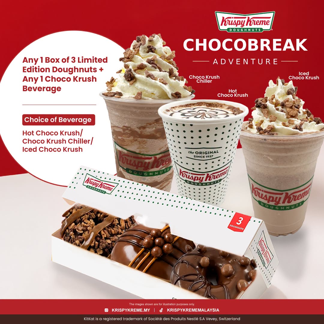 Krispy Kreme Chocobreak Adventure donuts promotion
