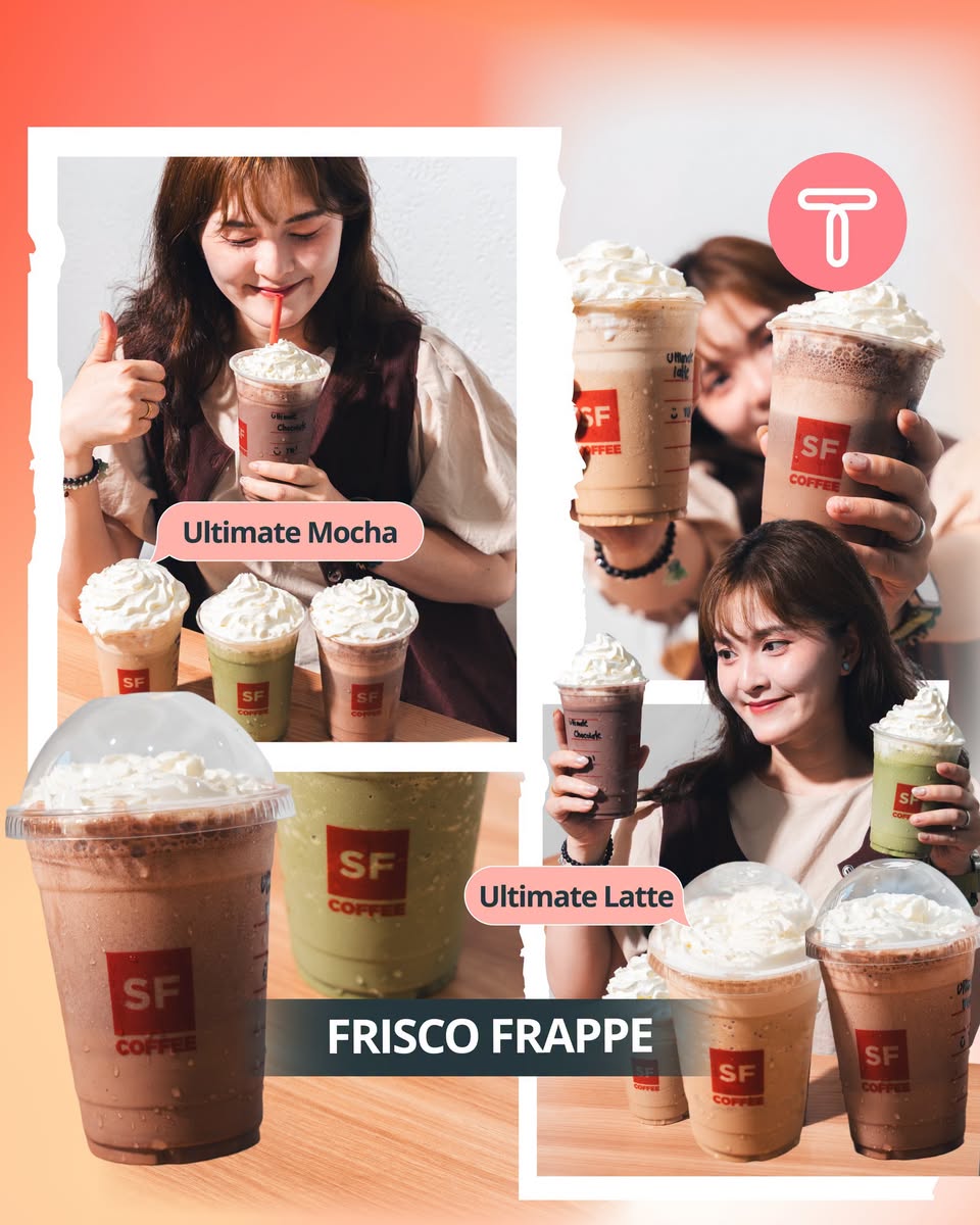 SF Coffee Ultimate Mocha, Ultimate Latte and Frisco Frappe