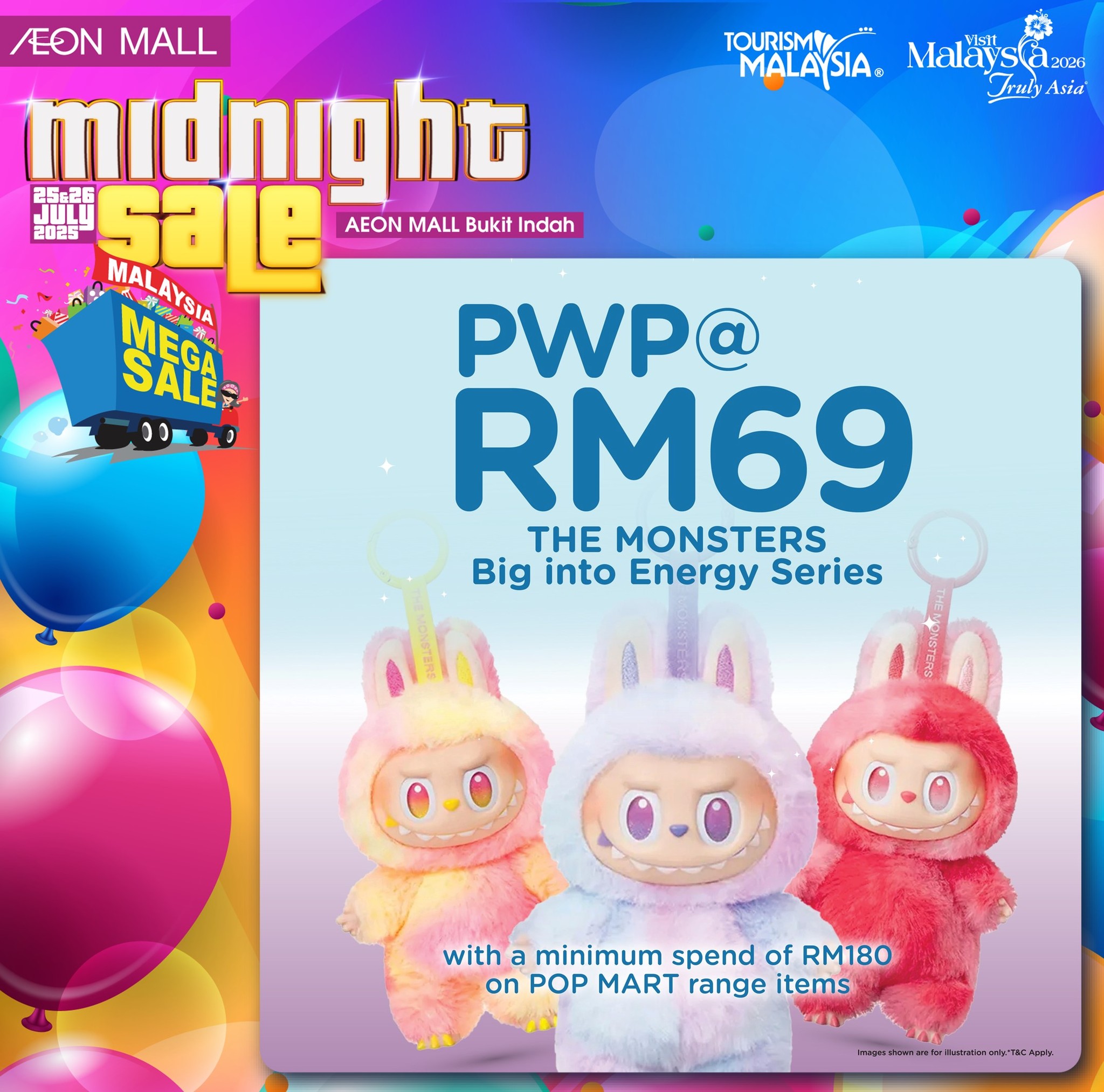 Display of beauty products on sale during Midnight Magic Deals