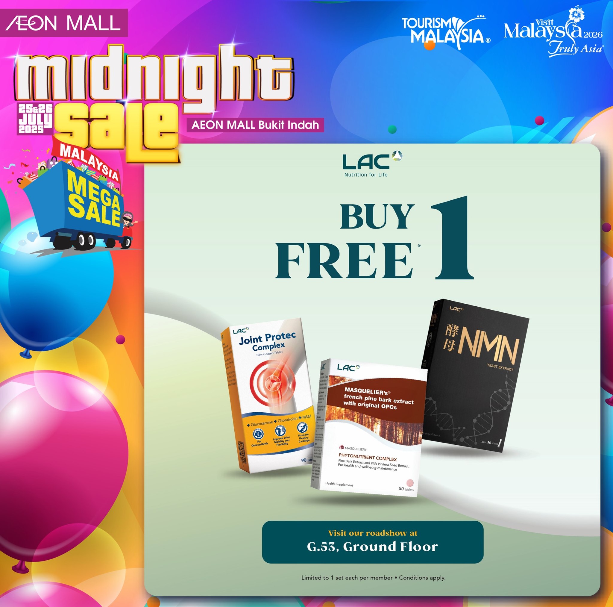 AEON Bukit Indah: Midnight Sale! 2-Day Beauty Deals