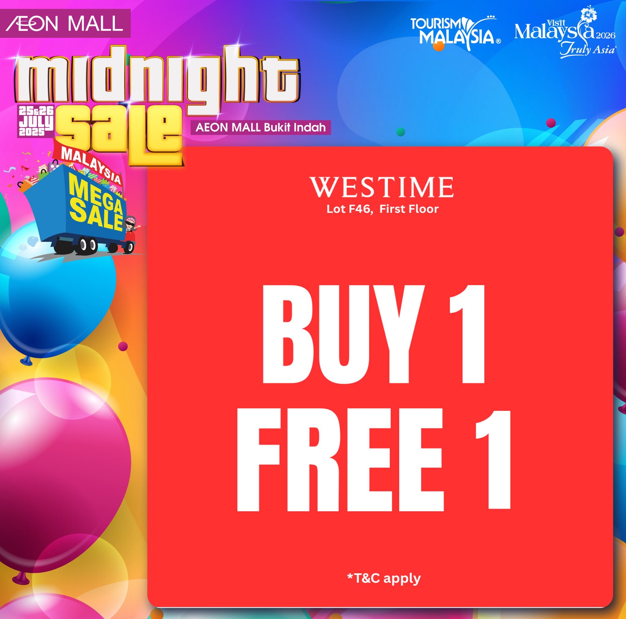 AEON Mall Midnight Sale: 2-Day Fashion Deals!