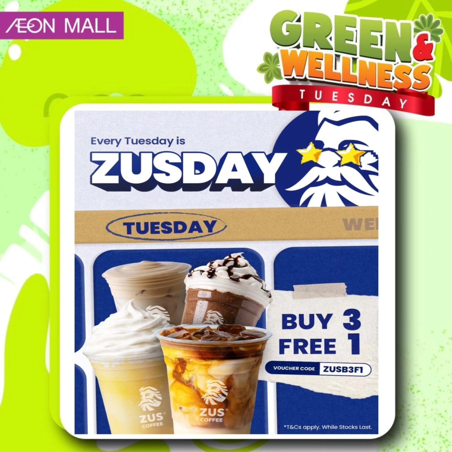 Variety of daily promotions at AEON Mall Tebrau City