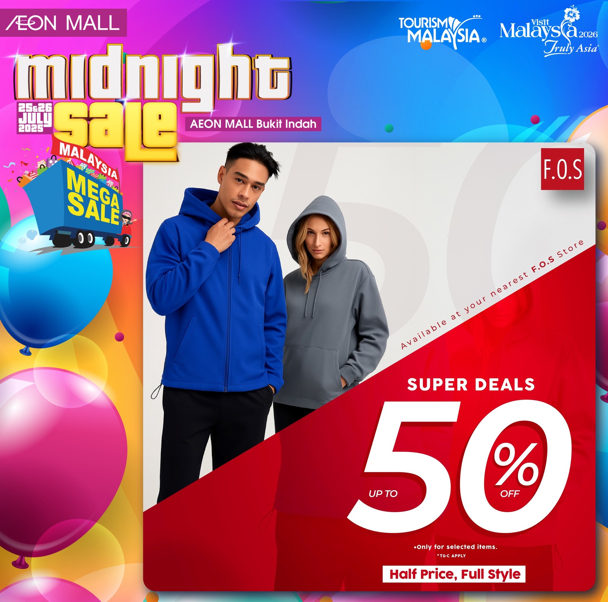 Shoppers exploring fashion deals during an evening event.