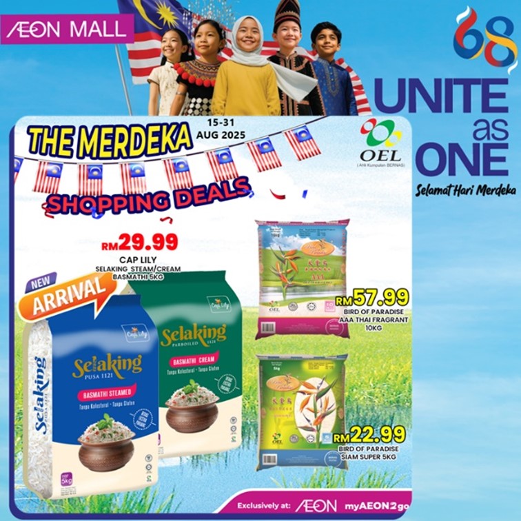Celebrating Merdeka with special deals at AEON