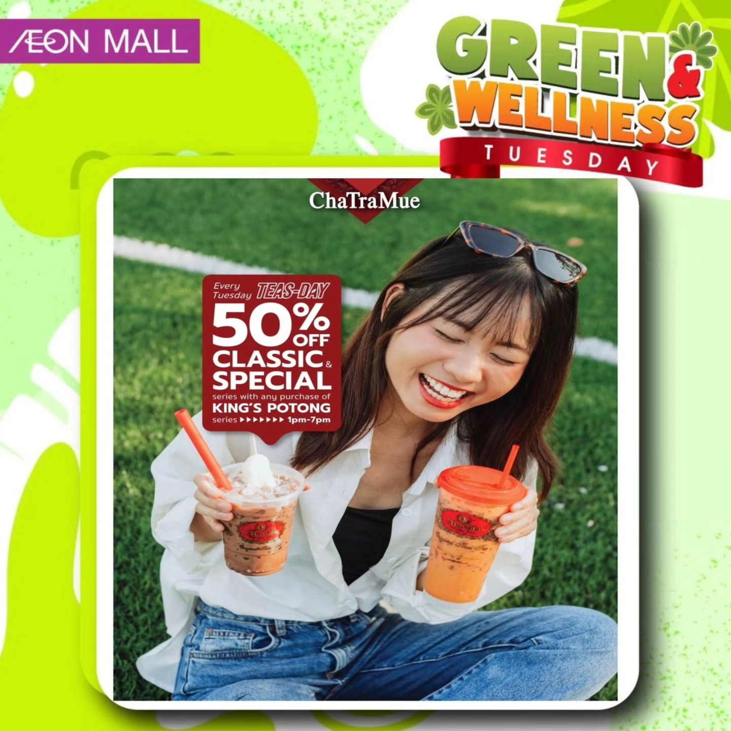 Shoppers enjoying daily deals at AEON Mall Tebrau City