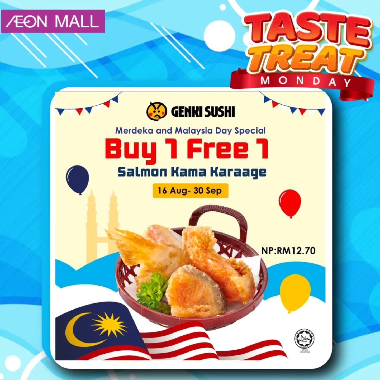 Customers exploring special offers at AEON Mall Tebrau City