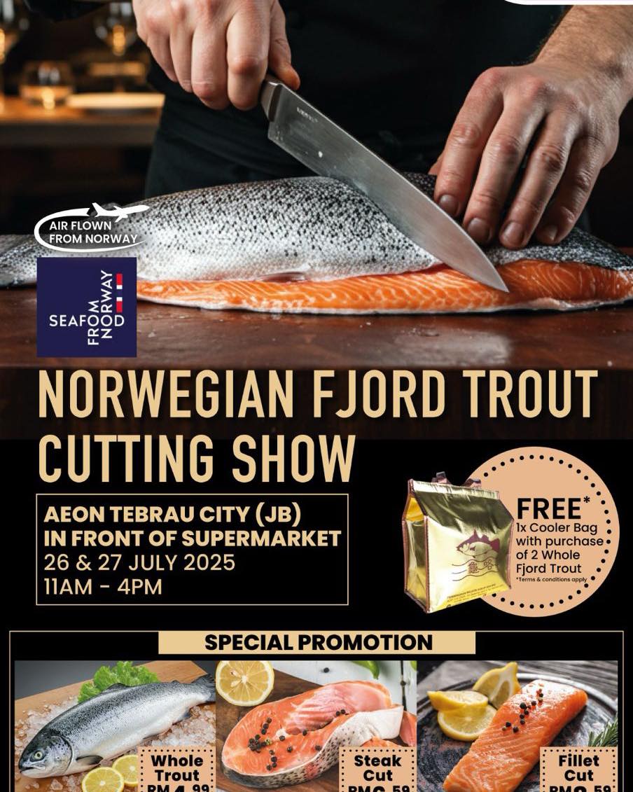 AEON Tebrau: Fjord Trout Cutting Show Live!