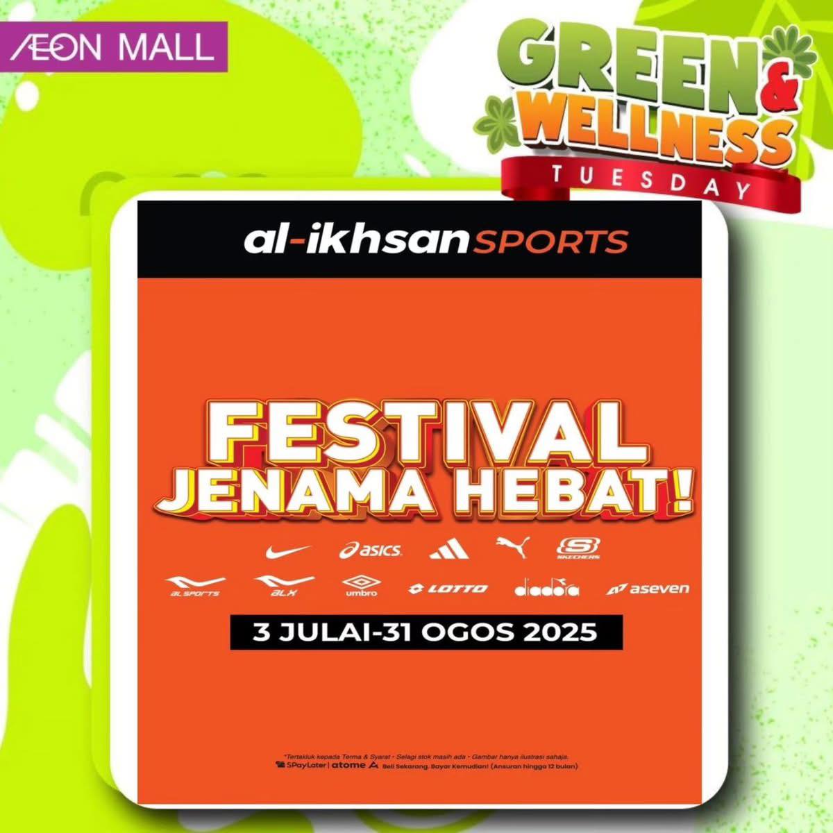 Shoppers enjoying the atmosphere and promotions at AEON Mall Tebrau City.